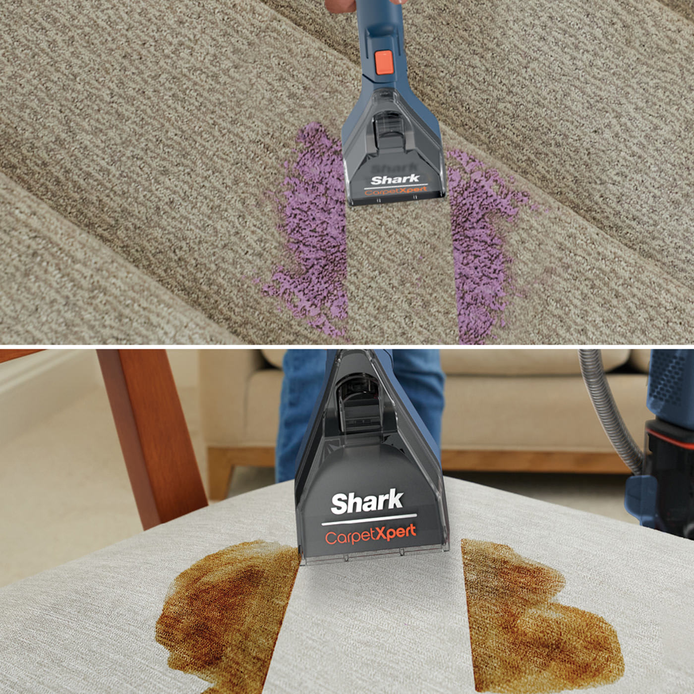 Built-in stain & spot remover