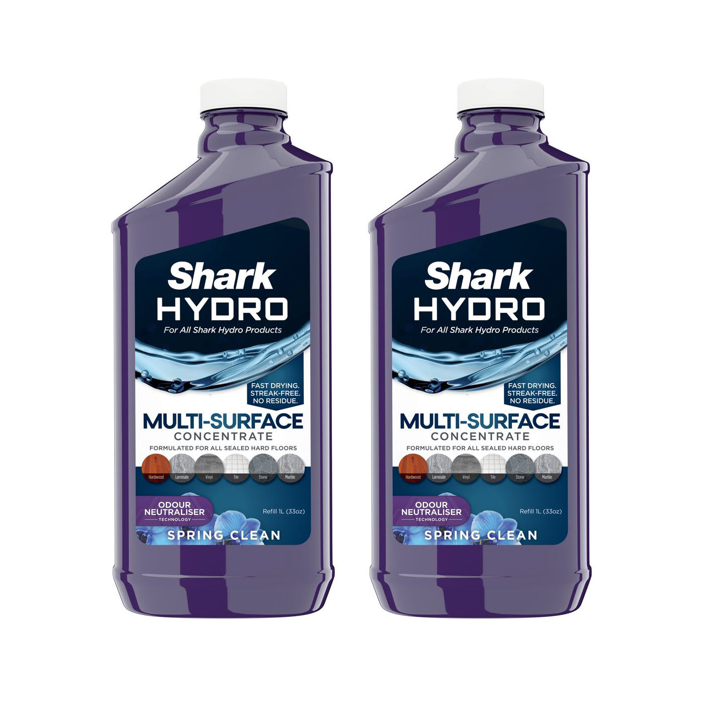 Shark Multi-Surface Floor Cleaner Refill (2x 1L Bottles) product photo