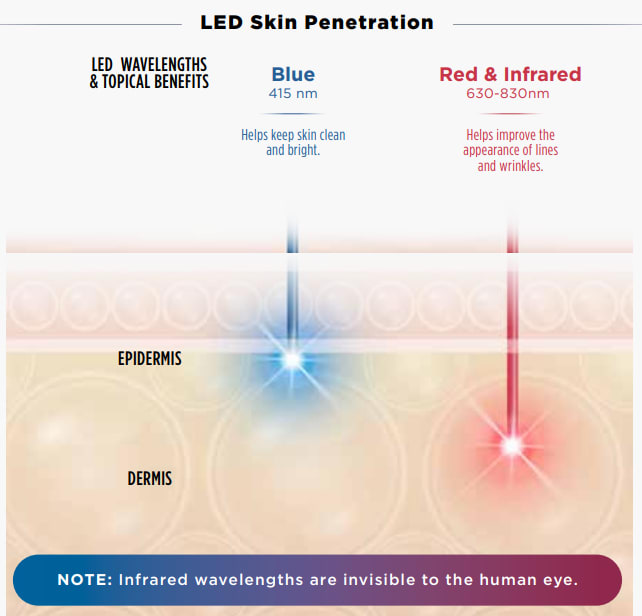 LEDs Skin Penetration