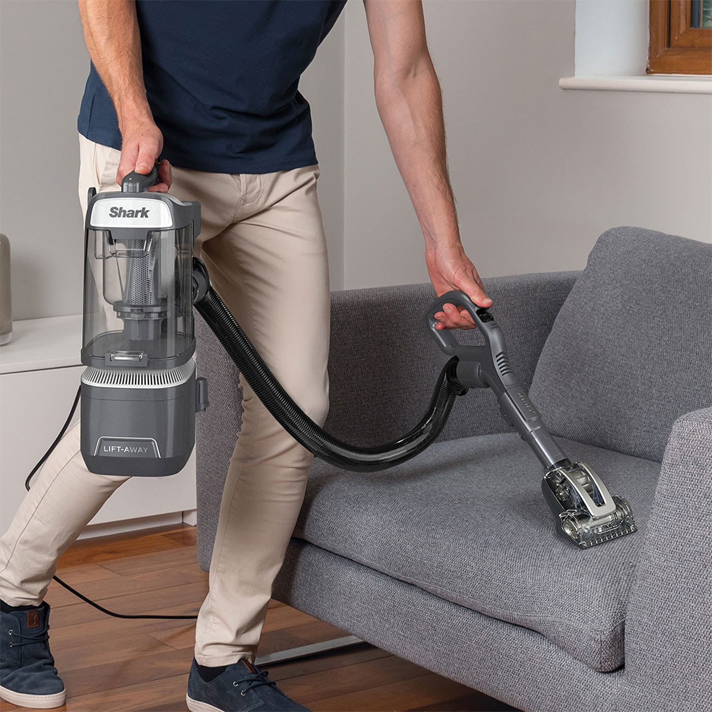 Transform into a portable vacuum