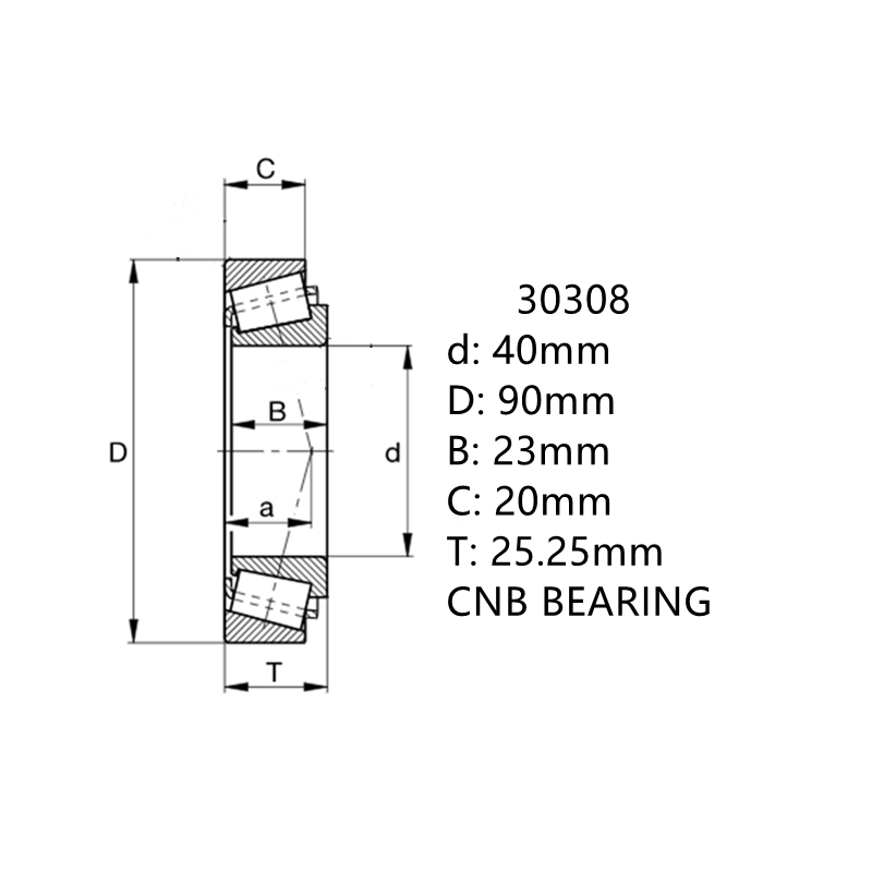 CNB 30308 tapered roller bearing