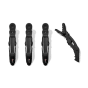 Shark Beauty Hair Clips, 4-Pack - Black product photo Side New S